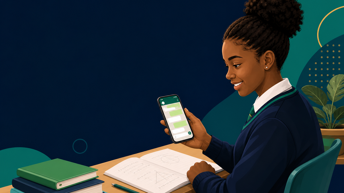 South African learners using smartphones for study support