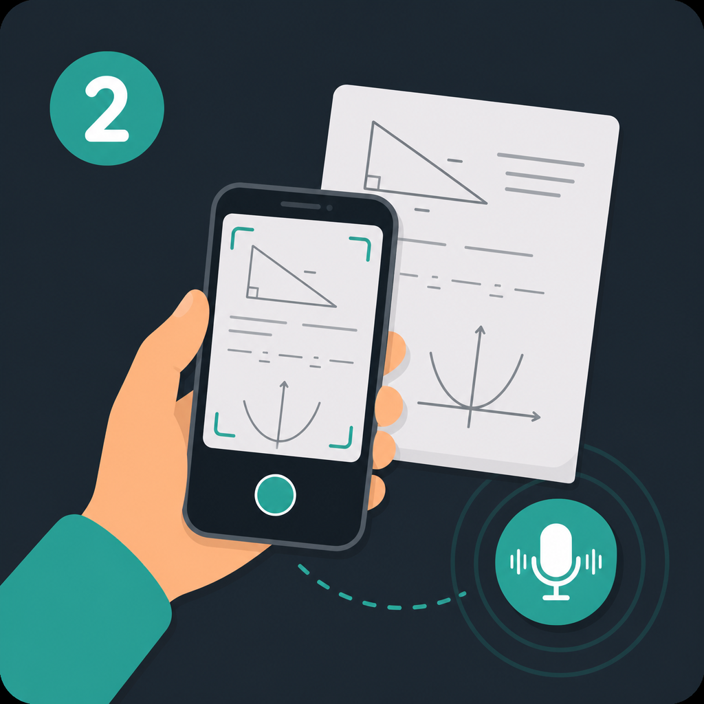 Send a homework photo or voice note to Gamma AI
